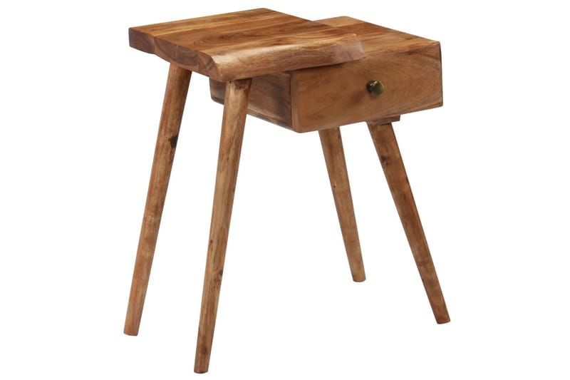 Sängbord massivt akaciaträ 45x32x55 cm - Brun - Möbler - Bord & matgrupper - Avlastningsbord - Sängbord & nattduksbord