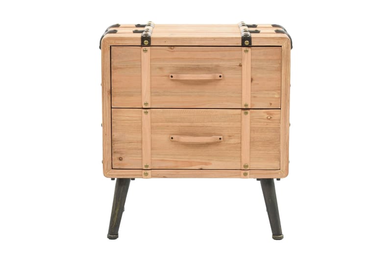Sängbord massivt granträ 50x35x57 cm - Brun - Möbler - Bord & matgrupper - Avlastningsbord - Sängbord & nattduksbord
