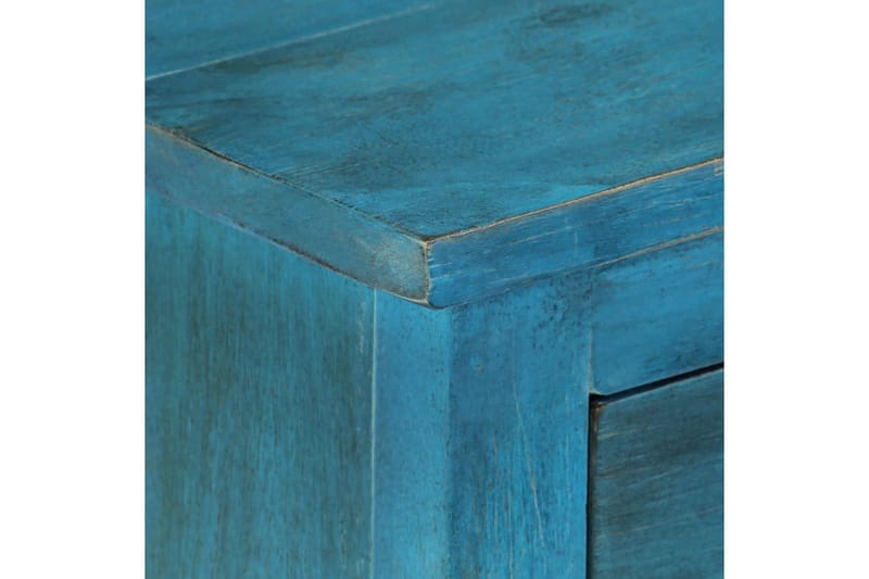 Sängbord massivt mangoträ 40x30x50 cm blå - Blå - Sängbord & nattduksbord