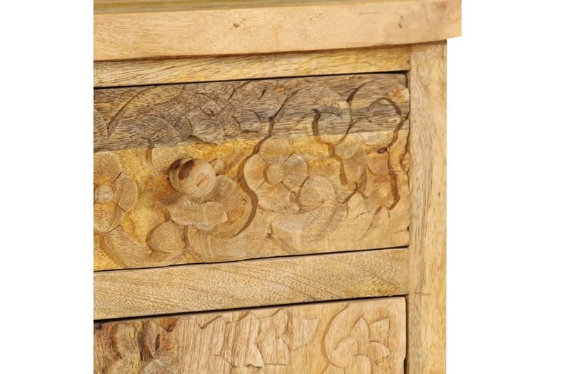 Sängbord massivt mangoträ 40x30x50 cm - Brun - Möbler - Bord & matgrupper - Avlastningsbord - Sängbord & nattduksbord