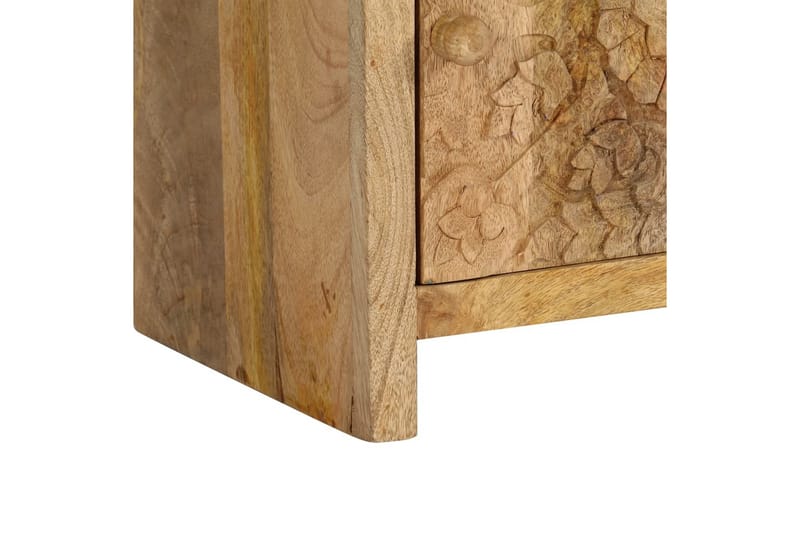 Sängbord massivt mangoträ 40x30x50 cm - Brun - Möbler - Bord & matgrupper - Avlastningsbord - Sängbord & nattduksbord