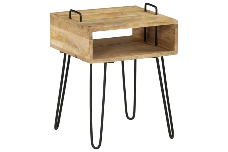 Sängbord massivt mangoträ 40x34x47 cm - Brun - Möbler - Bord & matgrupper - Avlastningsbord - Sängbord & nattduksbord
