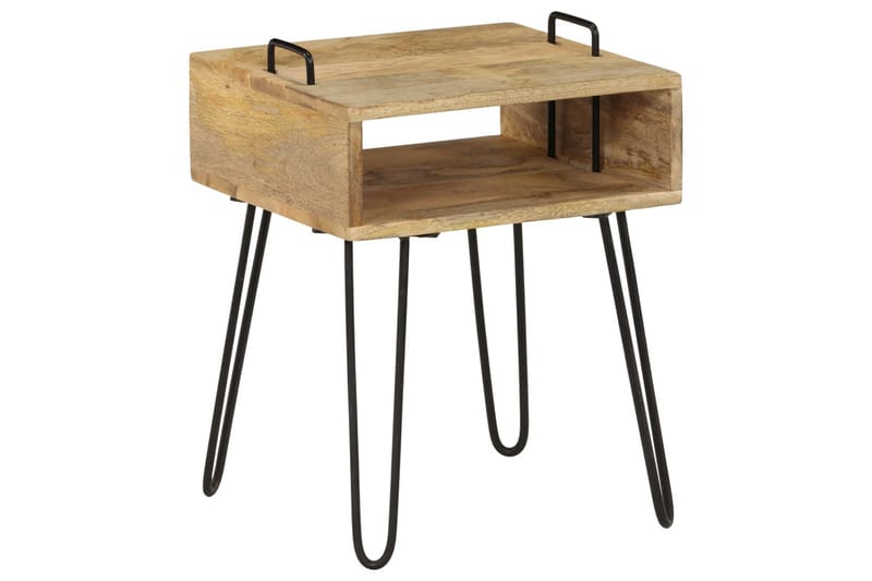 Sängbord massivt mangoträ 40x34x47 cm - Brun - Möbler - Bord & matgrupper - Avlastningsbord - Sängbord & nattduksbord