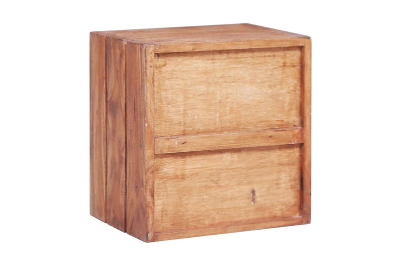 Sängbord med 3 lådor 35x25x35 cm massivt återvunnet trä - Brun - Möbler - Bord & matgrupper - Avlastningsbord - Sängbord & nattduksbord