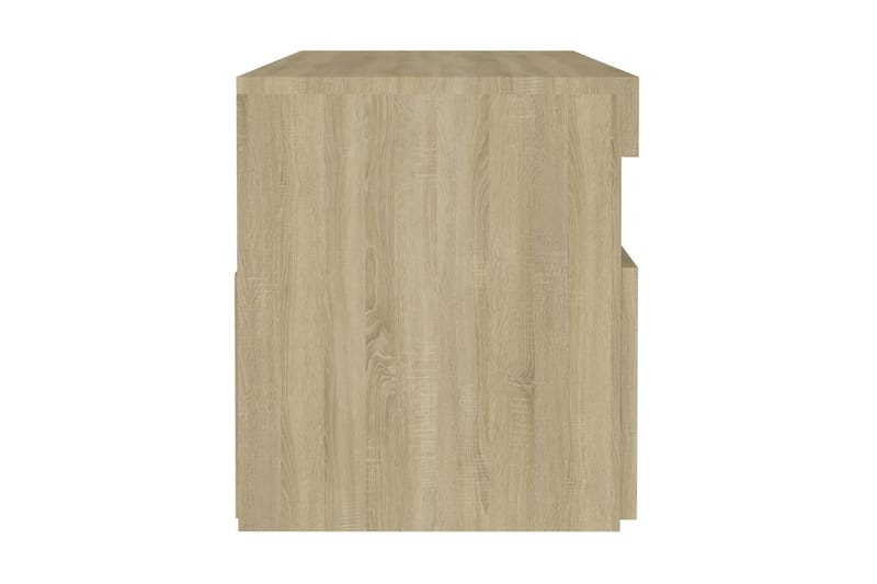 Sängbord med LED-belysning 2 st sonoma-ek 60x35x40 cm - Brun - Möbler - Bord & matgrupper - Avlastningsbord - Sängbord & nattduksbord