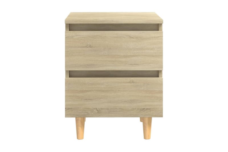 Sängbord med massiva furuben 2 st sonoma-ek 40x35x50 cm - Brun - Möbler - Bord & matgrupper - Avlastningsbord - Sängbord & nattduksbord
