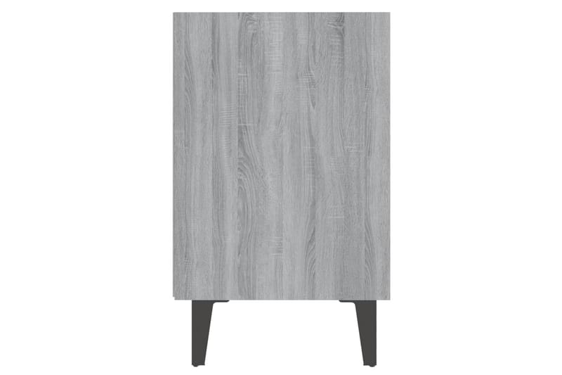 Sängbord med metallben grå sonoma 40x30x50 cm - Grå - Möbler - Bord & matgrupper - Avlastningsbord - Sängbord & nattduksbord