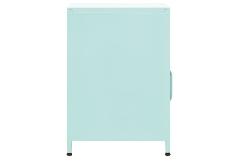 Sängbord mintgrön 35x35x51 cm stål - Grön - Möbler - Bord & matgrupper - Avlastningsbord - Sängbord & nattduksbord