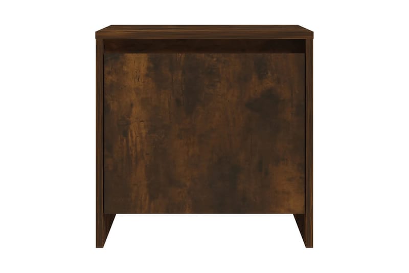 Sängbord rökfärgad ek 45x34x44,5 cm spånskiva - Brun - Möbler - Bord & matgrupper - Avlastningsbord - Sängbord & nattduksbord
