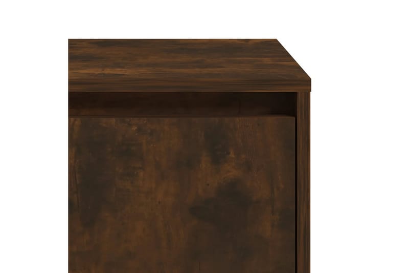 Sängbord rökfärgad ek 45x34x44,5 cm spånskiva - Brun - Möbler - Bord & matgrupper - Avlastningsbord - Sängbord & nattduksbord