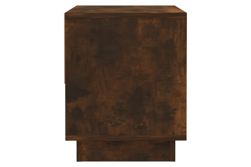 Sängbord rökfärgad ek 45x34x44 cm spånskiva - Brun - Möbler - Bord & matgrupper - Avlastningsbord - Sängbord & nattduksbord