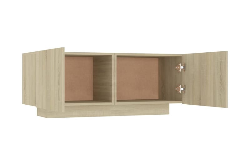 Sängbord sonoma-ek 100x35x40 cm spånskiva - Brun - Möbler - Bord & matgrupper - Avlastningsbord - Sängbord & nattduksbord