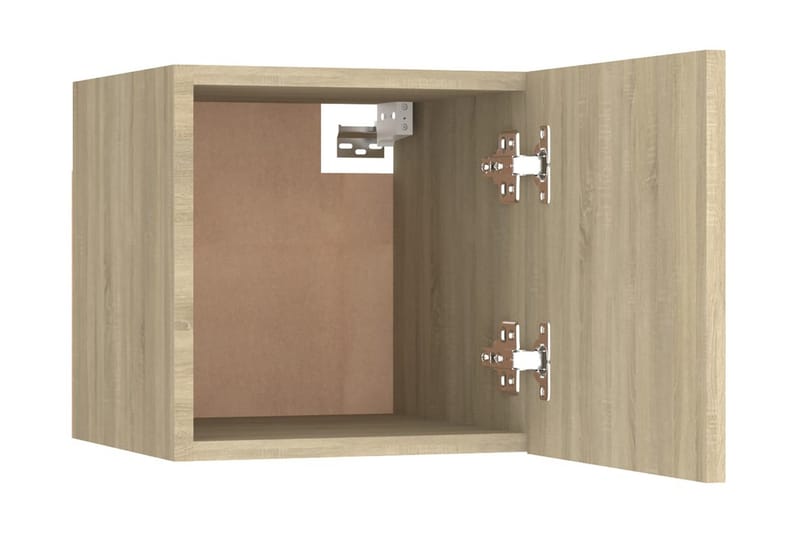 Sängbord sonoma-ek 30,5x30x30 cm spånskiva - Brun - Sängbord & nattduksbord