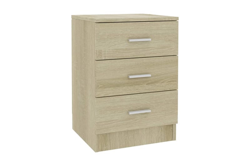Sängbord sonoma ek 38x35x56 cm spånskiva - Brun - Möbler - Bord & matgrupper - Avlastningsbord - Sängbord & nattduksbord