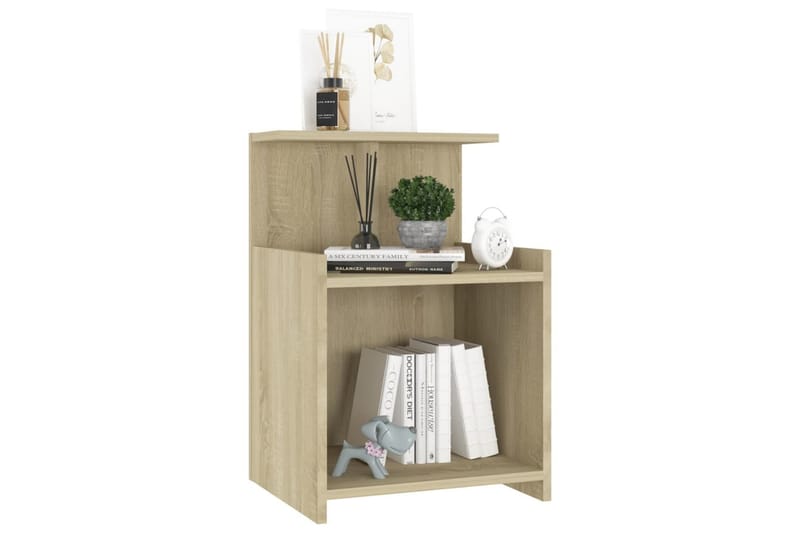 Sängbord sonoma-ek 40x35x60 cm spånskiva - Brun - Möbler - Bord & matgrupper - Avlastningsbord - Sängbord & nattduksbord