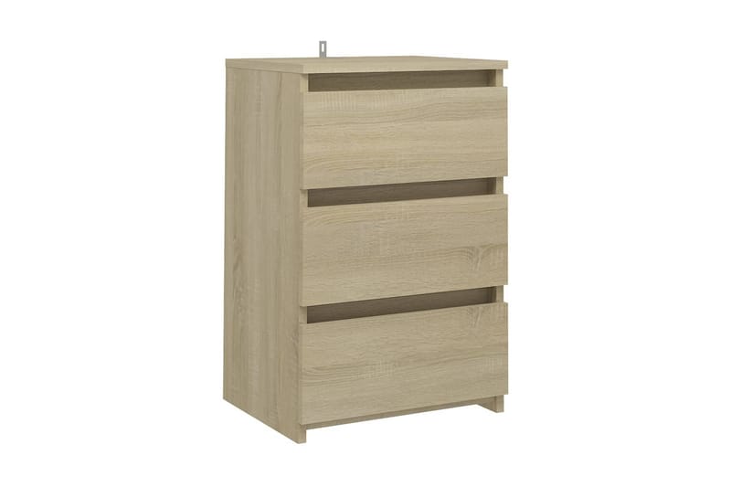 Sängbord sonoma-ek 40x35x62,5 cm spånskiva - Brun - Möbler - Bord & matgrupper - Avlastningsbord - Sängbord & nattduksbord