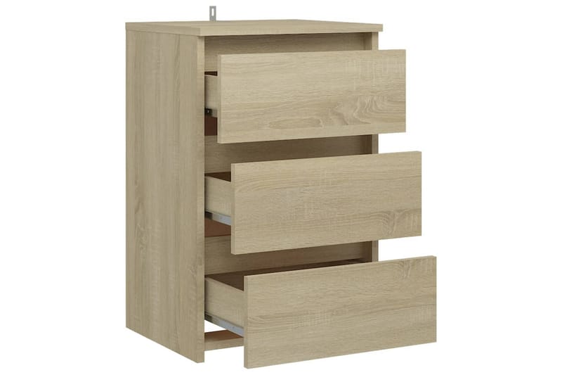 Sängbord sonoma-ek 40x35x62,5 cm spånskiva - Brun - Möbler - Bord & matgrupper - Avlastningsbord - Sängbord & nattduksbord