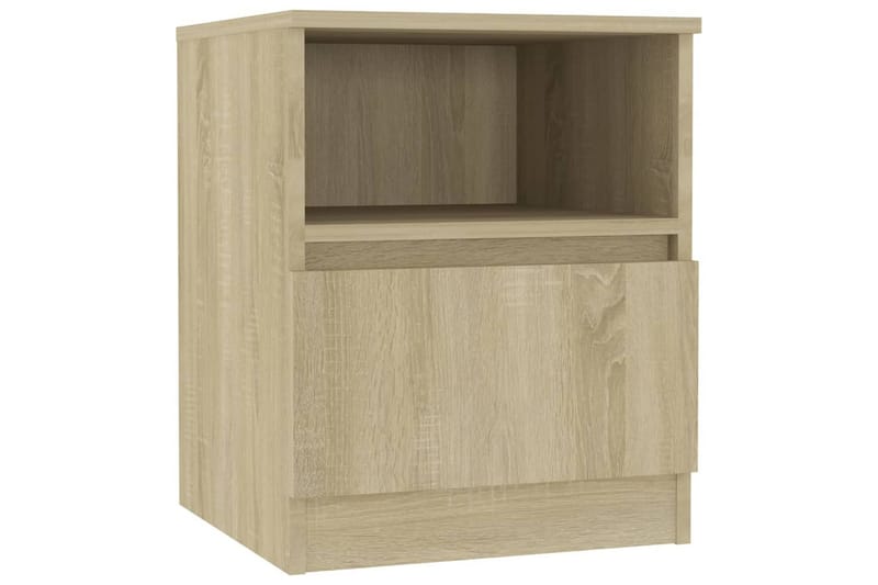 Sängbord sonoma-ek 40x40x50 cm spånskiva - Brun - Möbler - Bord & matgrupper - Avlastningsbord - Sängbord & nattduksbord