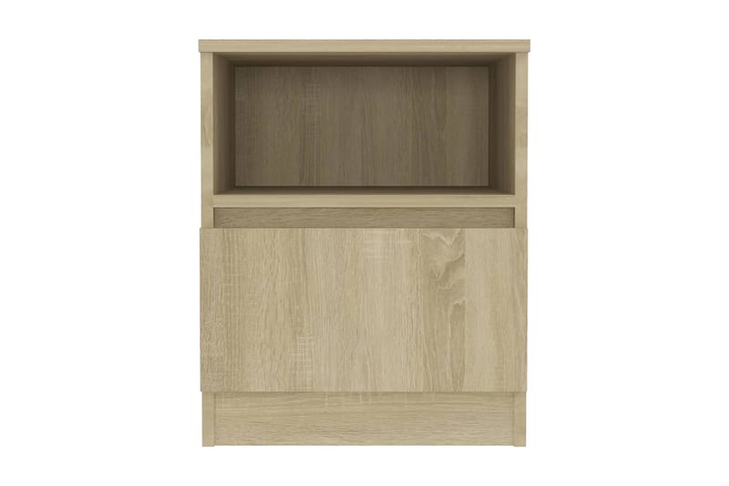 Sängbord sonoma-ek 40x40x50 cm spånskiva - Brun - Möbler - Bord & matgrupper - Avlastningsbord - Sängbord & nattduksbord