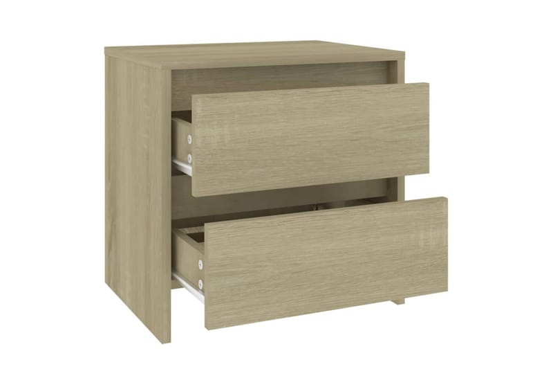 Sängbord sonoma ek 45x34,5x44,5 cm spånskiva - Brun - Sängbord & nattduksbord