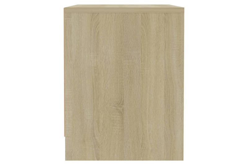 Sängbord sonoma-ek 45x34x44,5 cm spånskiva - Beige - Möbler - Bord & matgrupper - Avlastningsbord - Sängbord & nattduksbord