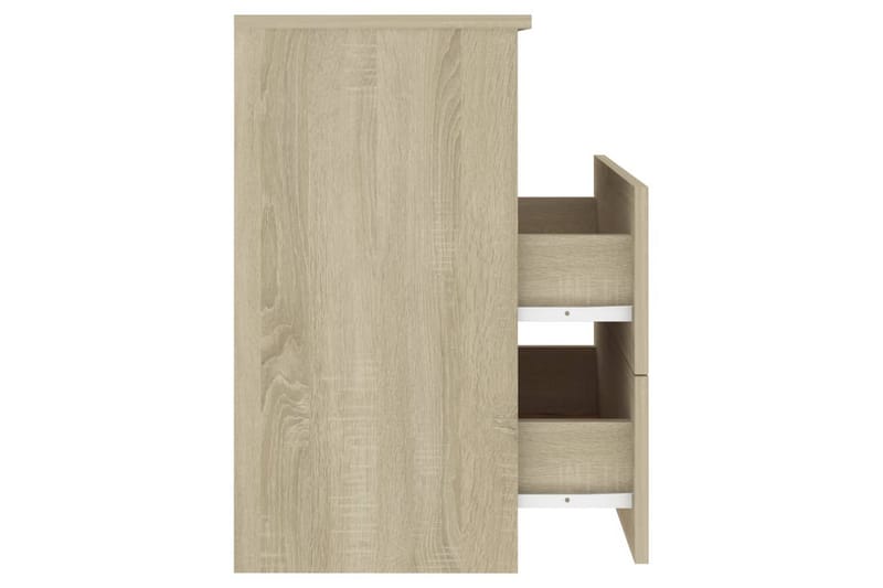 Sängbord sonoma-ek 50x32x60 cm - Brun - Möbler - Bord & matgrupper - Avlastningsbord - Sängbord & nattduksbord