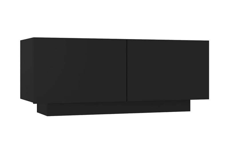 Sängbord svart 100x35x40 cm spånskiva - Svart - Möbler - Bord & matgrupper - Avlastningsbord - Sängbord & nattduksbord