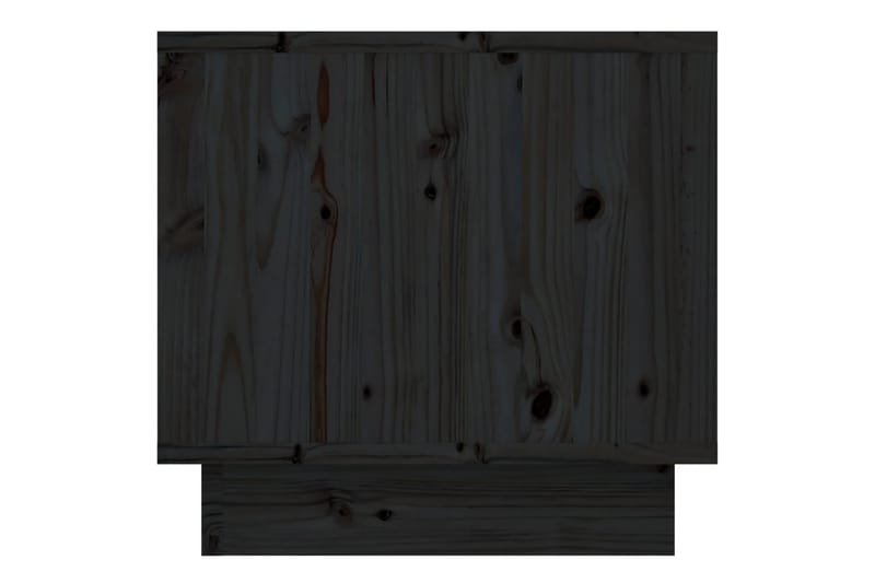Sängbord svart 35x34x32 cm massiv furu - Svart - Möbler - Bord & matgrupper - Avlastningsbord - Sängbord & nattduksbord