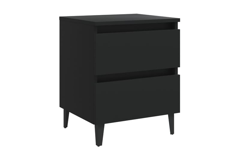 Sängbord svart 40x35x50 cm spånskiva - Svart - Sängbord & nattduksbord