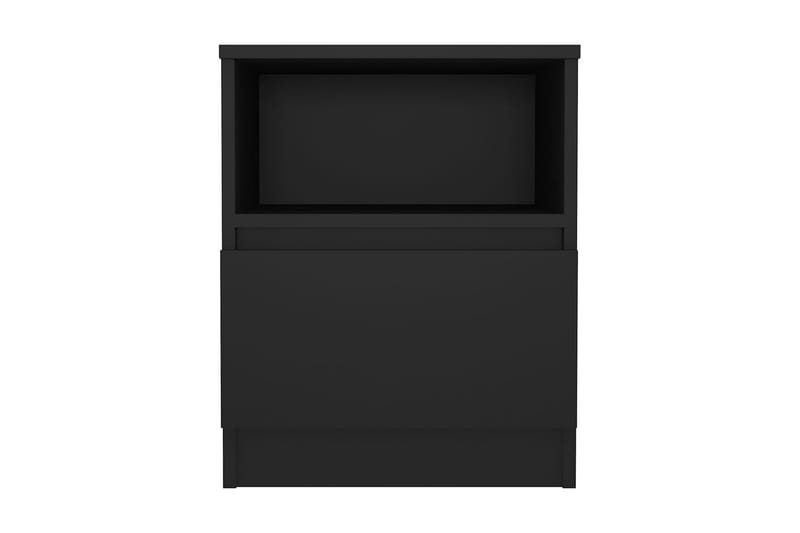 Sängbord svart 40x40x50 cm spånskiva - Svart - Sängbord & nattduksbord