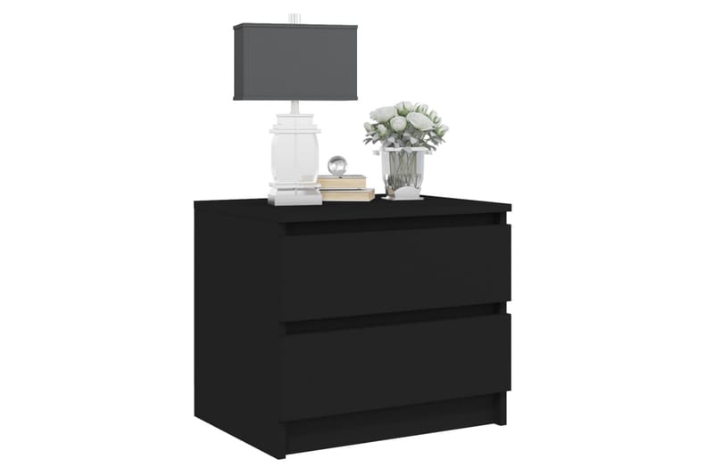 Sängbord svart 50x39x43,5 cm spånskiva - Svart - Möbler - Bord & matgrupper - Avlastningsbord - Sängbord & nattduksbord
