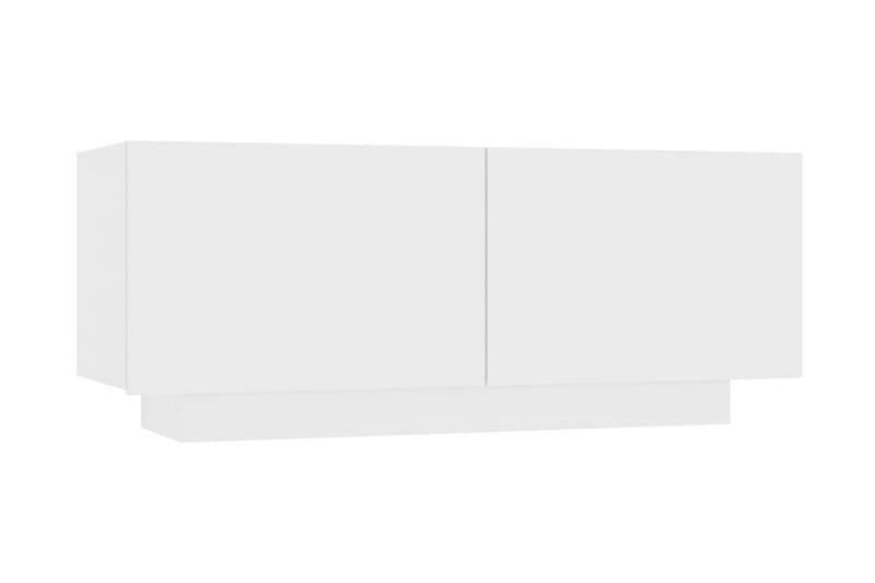 Sängbord vit 100x35x40 cm spånskiva - Vit - Möbler - Bord & matgrupper - Avlastningsbord - Sängbord & nattduksbord