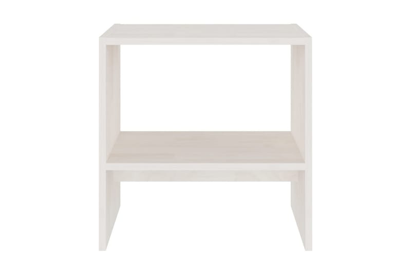 Sängbord vit 40x30,5x40 cm massiv furu - Vit - Möbler - Bord & matgrupper - Avlastningsbord - Sängbord & nattduksbord