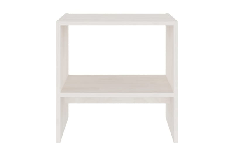 Sängbord vit 40x30,5x40 cm massiv furu - Vit - Sängbord & nattduksbord