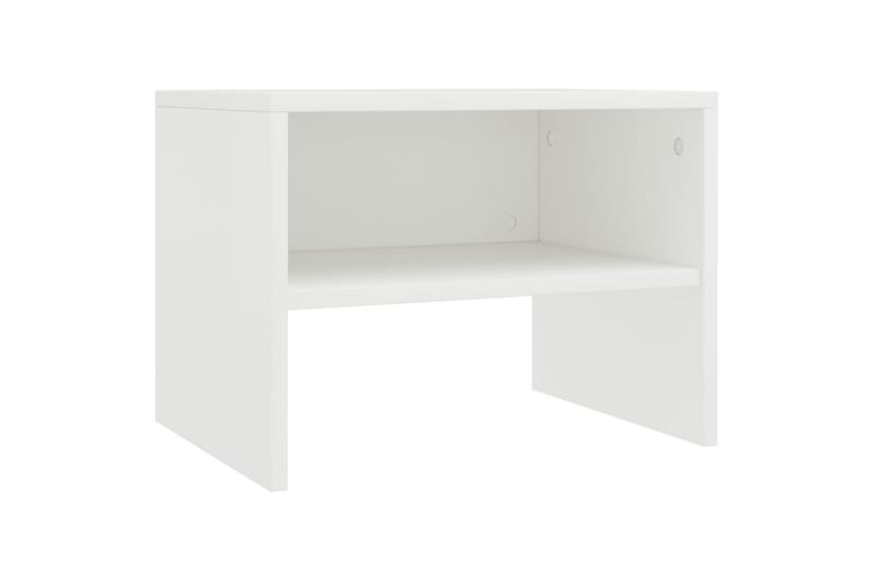 Sängbord vit 40x30x30 cm spånskiva - Vit - Möbler - Bord & matgrupper - Avlastningsbord - Sängbord & nattduksbord