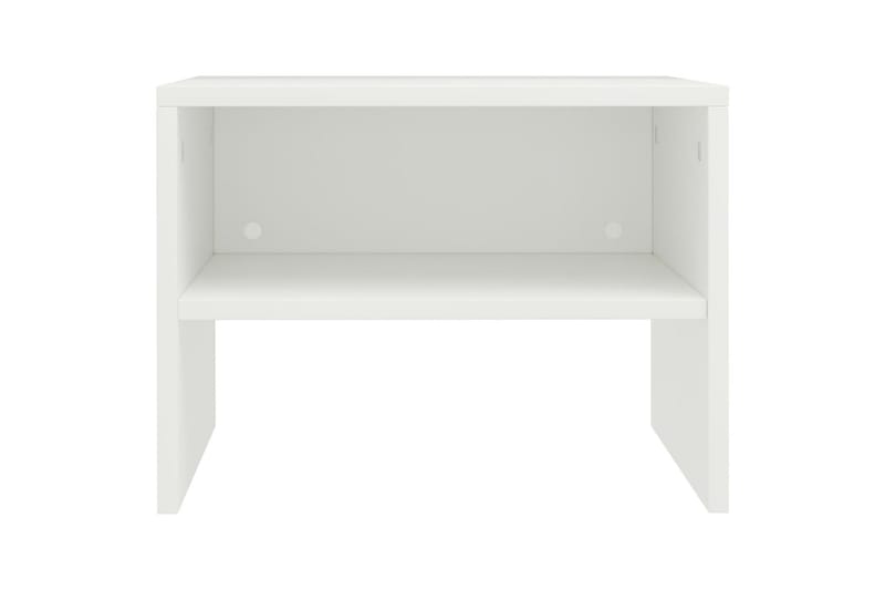 Sängbord vit 40x30x30 cm spånskiva - Vit - Sängbord & nattduksbord