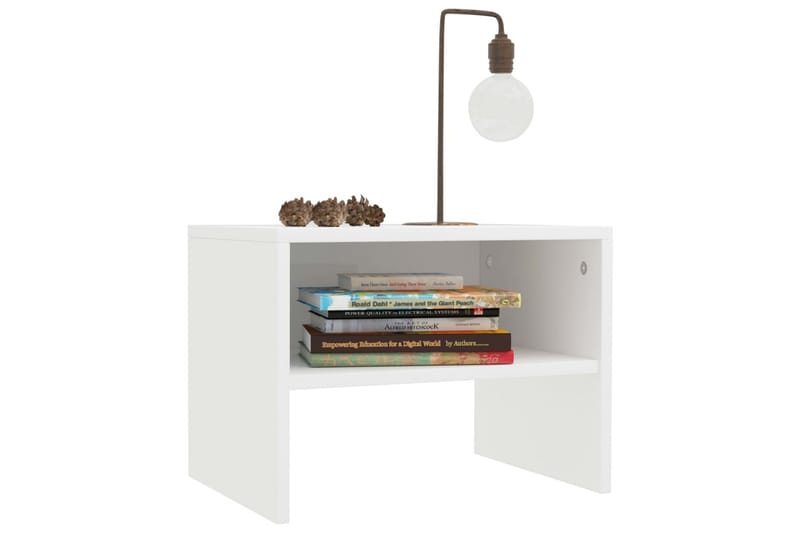 Sängbord vit 40x30x30 cm spånskiva - Vit - Möbler - Bord & matgrupper - Avlastningsbord - Sängbord & nattduksbord