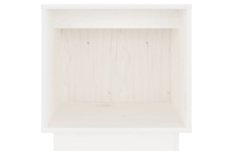 Sängbord vit 40x30x40 cm massiv furu - Vit - Sängbord & nattduksbord