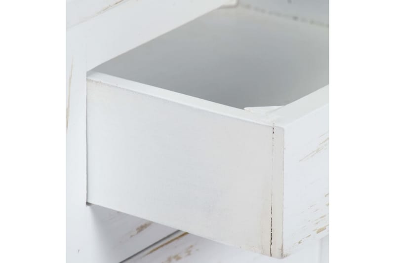 Sängbord vit 40x30x50 cm massivt mangoträ - Vit - Möbler - Bord & matgrupper - Avlastningsbord - Sängbord & nattduksbord