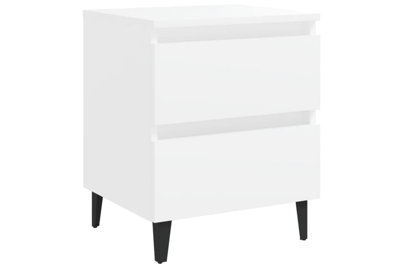Sängbord vit 40x35x50 cm spånskiva - Vit - Möbler - Bord & matgrupper - Avlastningsbord - Sängbord & nattduksbord