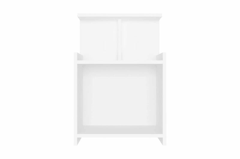 Sängbord vit 40x35x60 cm spånskiva - Vit - Sängbord & nattduksbord