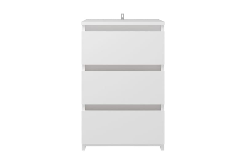 Sängbord vit 40x35x62,5 cm spånskiva - Vit - Möbler - Bord & matgrupper - Avlastningsbord - Sängbord & nattduksbord