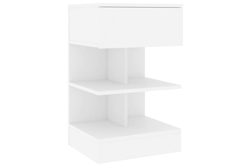 Sängbord vit 40x35x65 cm spånskiva - Vit - Möbler - Bord & matgrupper - Avlastningsbord - Sängbord & nattduksbord