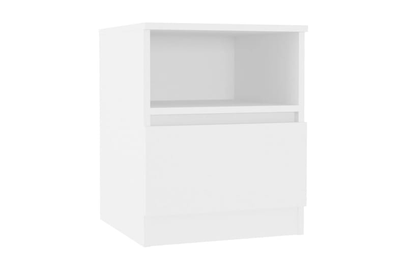 Sängbord vit 40x40x50 cm spånskiva - Vit - Möbler - Bord & matgrupper - Avlastningsbord - Sängbord & nattduksbord