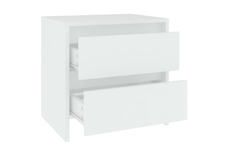 Sängbord vit 45x34,5x44,5 cm spånskiva - Vit - Möbler - Bord & matgrupper - Avlastningsbord - Sängbord & nattduksbord
