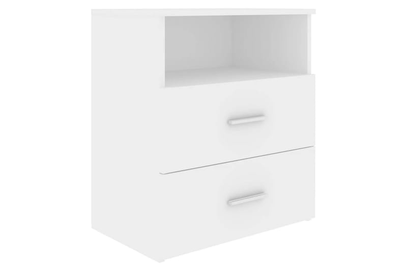 Sängbord vit 50x32x60 cm - Vit - Möbler - Bord & matgrupper - Avlastningsbord - Sängbord & nattduksbord