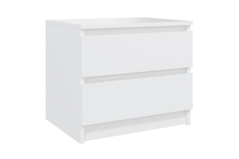 Sängbord vit 50x39x43,5 cm spånskiva - Vit - Möbler - Bord & matgrupper - Avlastningsbord - Sängbord & nattduksbord