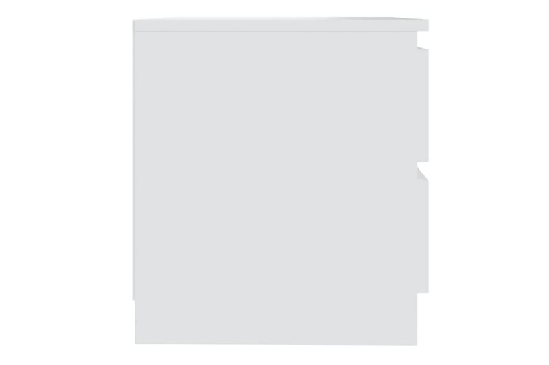 Sängbord vit 50x39x43,5 cm spånskiva - Vit - Möbler - Bord & matgrupper - Avlastningsbord - Sängbord & nattduksbord