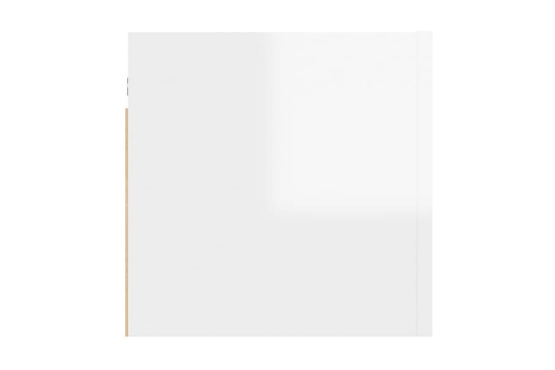 Sängbord vit högglans 30,5x30x30 cm spånskiva - Vit - Möbler - Bord & matgrupper - Avlastningsbord - Sängbord & nattduksbord