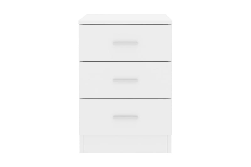 Sängbord vit högglans 38x35x56 cm spånskiva - Vit - Möbler - Bord & matgrupper - Avlastningsbord - Sängbord & nattduksbord